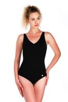 Spin Strój kąpielowy jednoczęściowy czarny S-3302-1-L modelujący