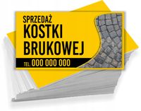 Wizytówki reklamowe 100 szt różne wzory SPRZEDAŻ KOSTKI BRUKOWEJ