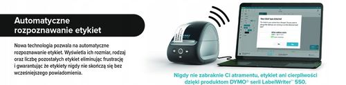 Drukarka 2147591 Dymo LabelWriter 550 + 4 etykiety na Arena.pl