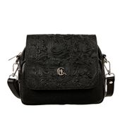 Stylowa listonoszka skórzana Canaletto z klapką z tłoczeniem – elegancja i funkcjonalność TD655s33t4