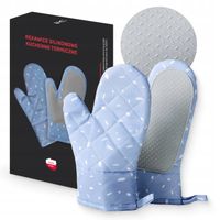 RĘKAWICE KUCHENNE 2 SZT ŻAROODPORNE ZESTAW DO PIECZENIA w KUCHNI