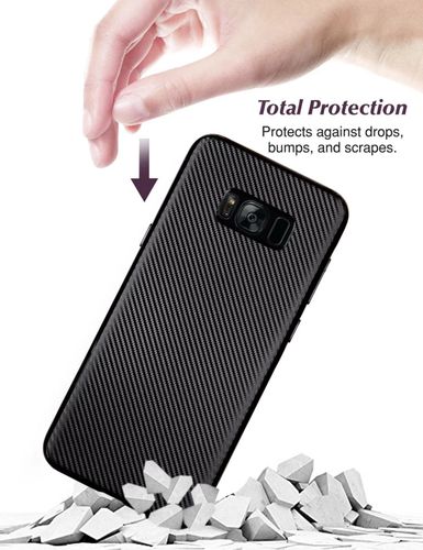 Etui FLEXJACK Carbon Case Samsung Galaxy S8 +SZKŁO na Arena.pl