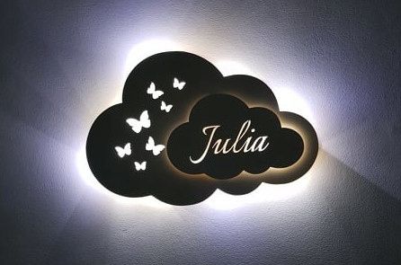 Lampka nocna LED CHMURKA -Gwiazdki z imieniem na Arena.pl