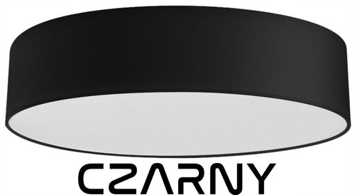 Stylowy nowoczesny plafon LIVO Ø 30 czarny na Arena.pl