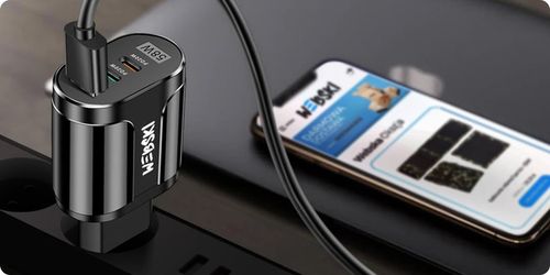 SIECIOWA ŁADOWARKA 3 PORTY USB 58W 2xUSB-C PD 20W +USB QuickCharge 3.0 18W na Arena.pl