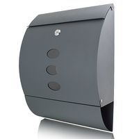 Skrzynka pocztowa na Listy z Gazetnikiem Szara 16024