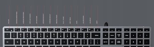 Klawiatura Satechi Slim W3 Backlit Wired na Arena.pl