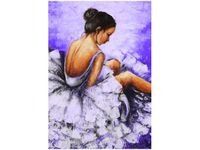 OBRAZ BALETNICA GRANATOWYM TLE