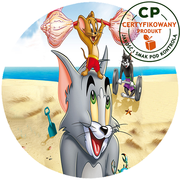 Opłatek na tort Tom i Jerry zdjęcie 1