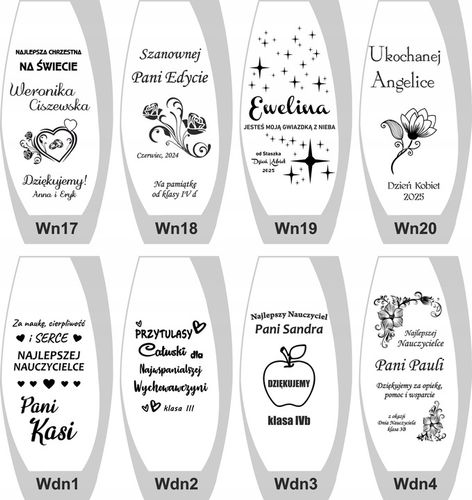 Wazon na kwiaty w pudełku z grawerem Prezent Dzień nauczyciela, na Arena.pl