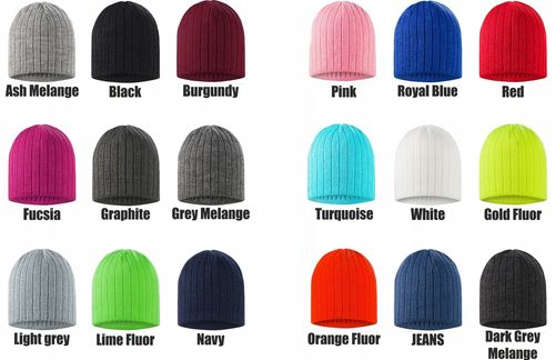 Czapka zimowa z akrylu TWÓJ HAFT LOGO NAPIS GRAFIKA firmowa reklamowa na Arena.pl