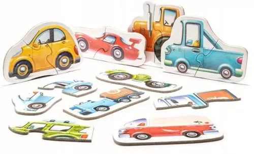 Puzzle dwuelementowe. Auta na Arena.pl