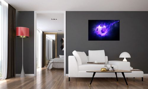 Obraz Do Salonu 90X60 Płonąca Piłka na Arena.pl