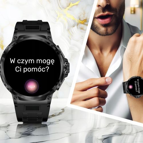 SMARTWATCH MĘSKI ZEGAREK ROZMOWY 710 mAh BATERIA MENU POLSKIE POMIARY SMS na Arena.pl