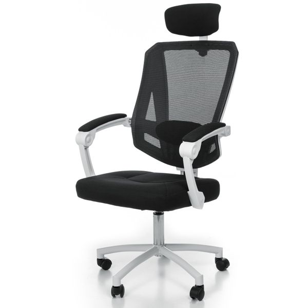 Fotel biurowy 8606 Biały zdjęcie 1