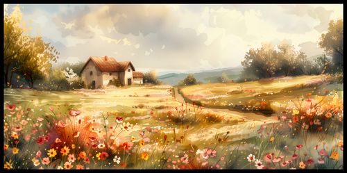 Plakat 91,3x44,5cm Sielski Domek na Arena.pl