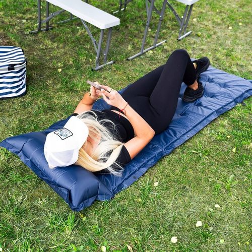 MATA SAMOPOMPUJĄCA TURYSTYCZNA Z PODUSZKĄ 193 cm KARIMATA MATERAC GRUBA na Arena.pl