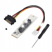 ADAPTER NGFF M.2 DO PCI-E X4 ZE KABEL ZASILAJĄCY SATA