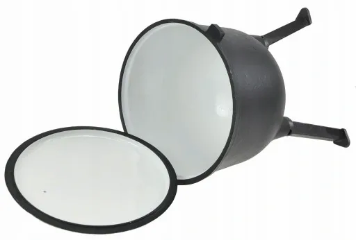 Kociołek Myśliwski 11 Lit. EMALIA Żeliwny GARNEK na OGNISKO Emaliowany zdjęcie 2