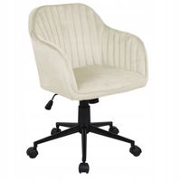 fotel obrotowy fb1-fx velvet beżowy