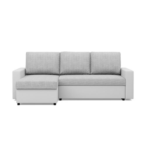 Narożnik uniwersalny, CAPERO, ekoskóra, 231x140x92 cm, biały| TYLETEGOTU na Arena.pl