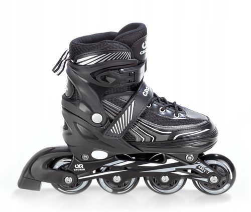 Rolki Regulowane Croxer Optima Black 39-42 Kauczuk na Arena.pl