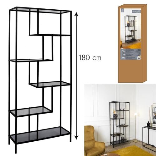 Regał Edison czarny na Arena.pl