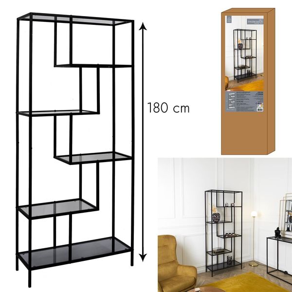 Regał Edison czarny zdjęcie 4