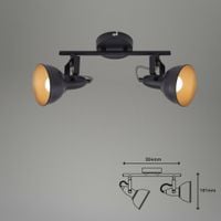 Briloner Leuchten Lampa Sufitowa z Dwoma Klinkietami