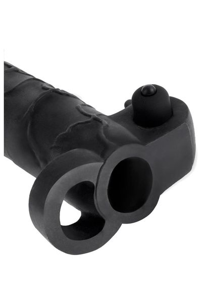 FANTASY X-TENSIONS VIBRATING REAL FEEL 2 INCH EXTENSION BLACK zdjęcie 2