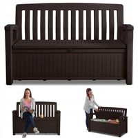 Skrzynia Ogrodowa Ławka Schowek Keter PATIO Siedzisko na Balkon Duża 227L