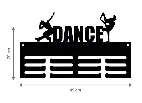 Wieszak na medale DANCE twoje imię dowolny tekst 182.1 na Arena.pl