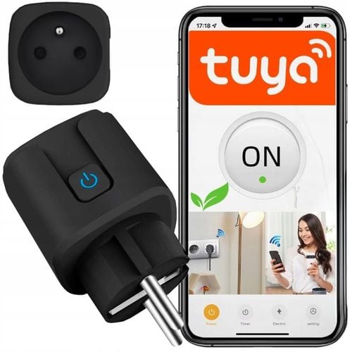 Gniazdo Gniazdko WiFi Smart Tuya Watomierz Pomiar Czarne Baron 16A na Arena.pl