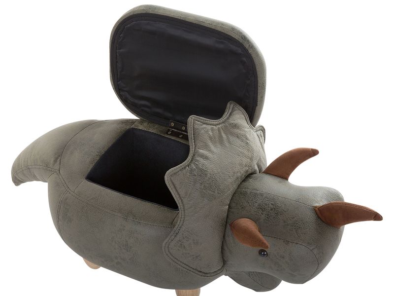 Pufa zwierzak ze schowkiem zielona TRICERATOPS zdjęcie 7