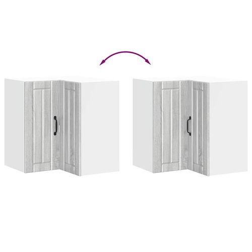 Szafka ścienna narożna kuchenna, Lucca, szary dąb sonoma na Arena.pl