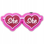 Przypinka Ozdoba Crocs Charms Jibbitz Pin Do Butów Glittery She Sunglasses