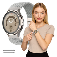 Pasek do Samsung Galaxy Watch 4 5 6 7 40mm 42mm 46mm Classic Pro szary