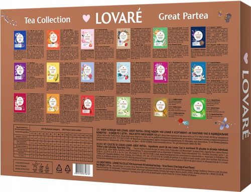 Zestaw Herbat Lovare Great Partea Winter Collection Kolekcja 18 smak 90 tor na Arena.pl