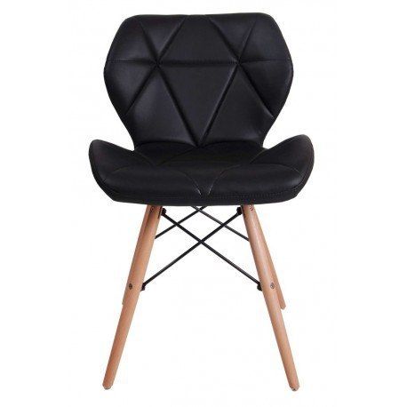 Krzesło tapicerowane MURET - czarny na Arena.pl