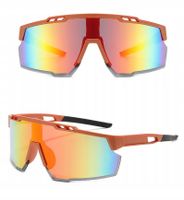 OKULARY Sportowe PRZECIWSŁONECZNE Rowerowe Filtr UV400 Lustrzanki + ETUI