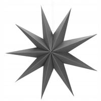 DUŻA GWIAZDA PAPIEROWA ŚWIĄTECZNA SZARA 3d 60cm