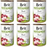 mokra karma dla psa brit pate & meat duck 6 x 400 g bezzbożowa z kaczką