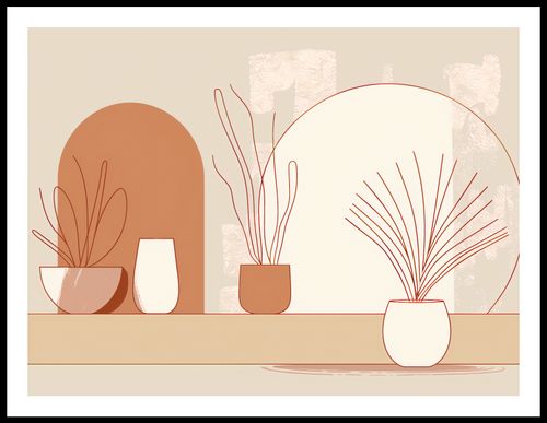 Plakat 80x60cm Widok Roślin na Arena.pl