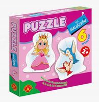 ŁADNE Puzzle Dla CAŁEJ Rodziny Obraz KSIĘŻNICZKA Rozwijają WYOBRAŹNIĘ Ładne