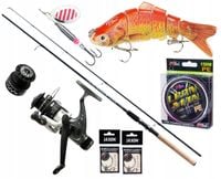 Zestaw NA SPINNING Wędka JAXON + Kołowrotek WOBLER