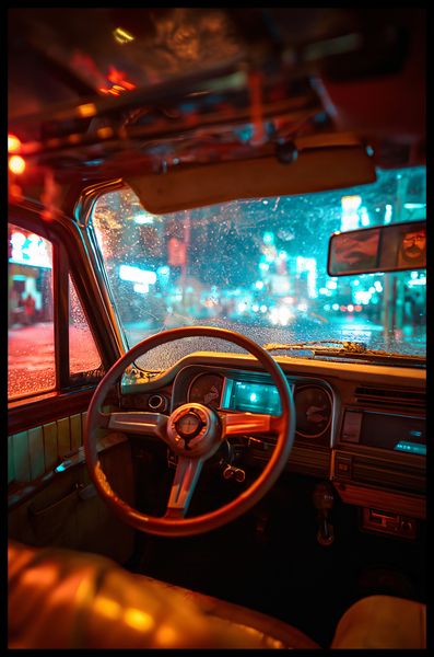 Plakat 53x81cm Nocny Kierowca zdjęcie 2