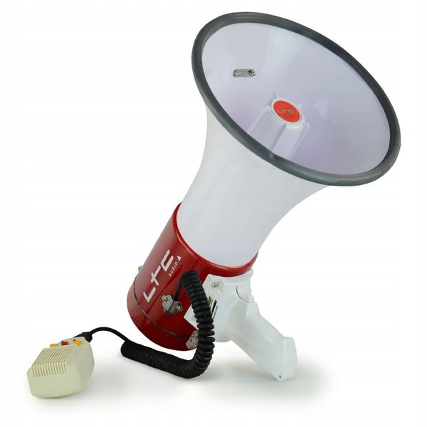 Profesjonalny MEGAFON 50W USB SD MP3 akumulator zdjęcie 3