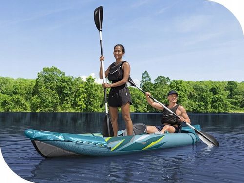 Kajak Dmuchany 2 os. Elite Bestway 65167 Pompka Wiosła Torba MODEL 2024 na Arena.pl