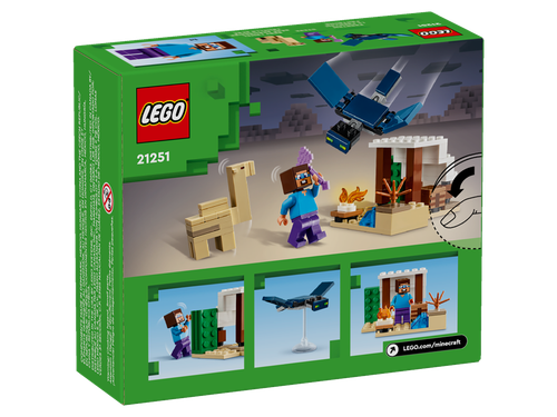 LEGO Minecraft Pustynna wyprawa Steve’a 21251 - 75 elementów dla dzieci +6 na Arena.pl
