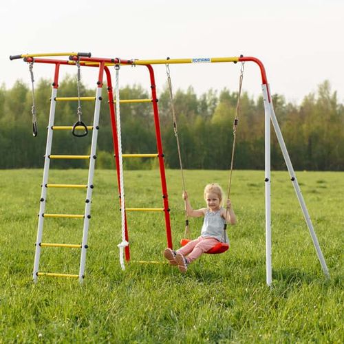 plac zabaw do ogrodu Leśna Polanka basic - żółty na Arena.pl
